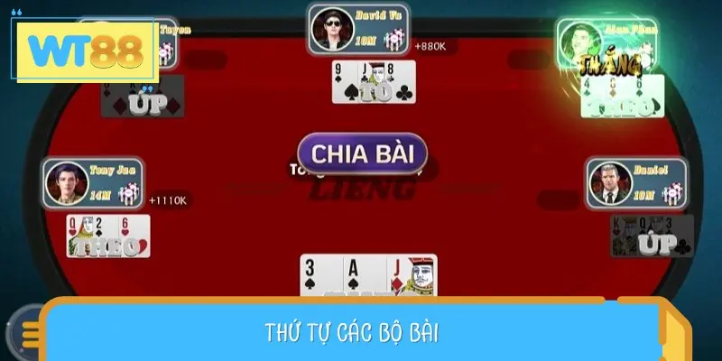 Các thứ tự của một bộ bài trong Liêng mà bạn cần biết