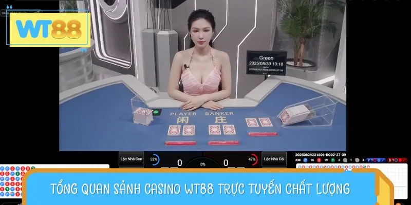 Tổng quan sảnh casino WT88 trực tuyến chất lượng