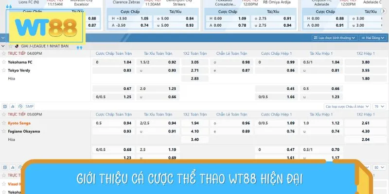 Giới thiệu cá cược thể thao WT88 hiện đại